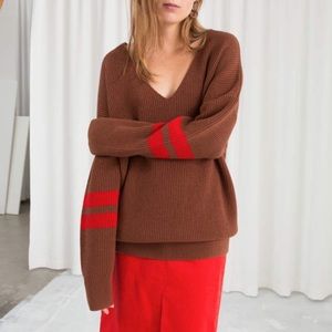 Other Stories Oversized Sweater Brown 